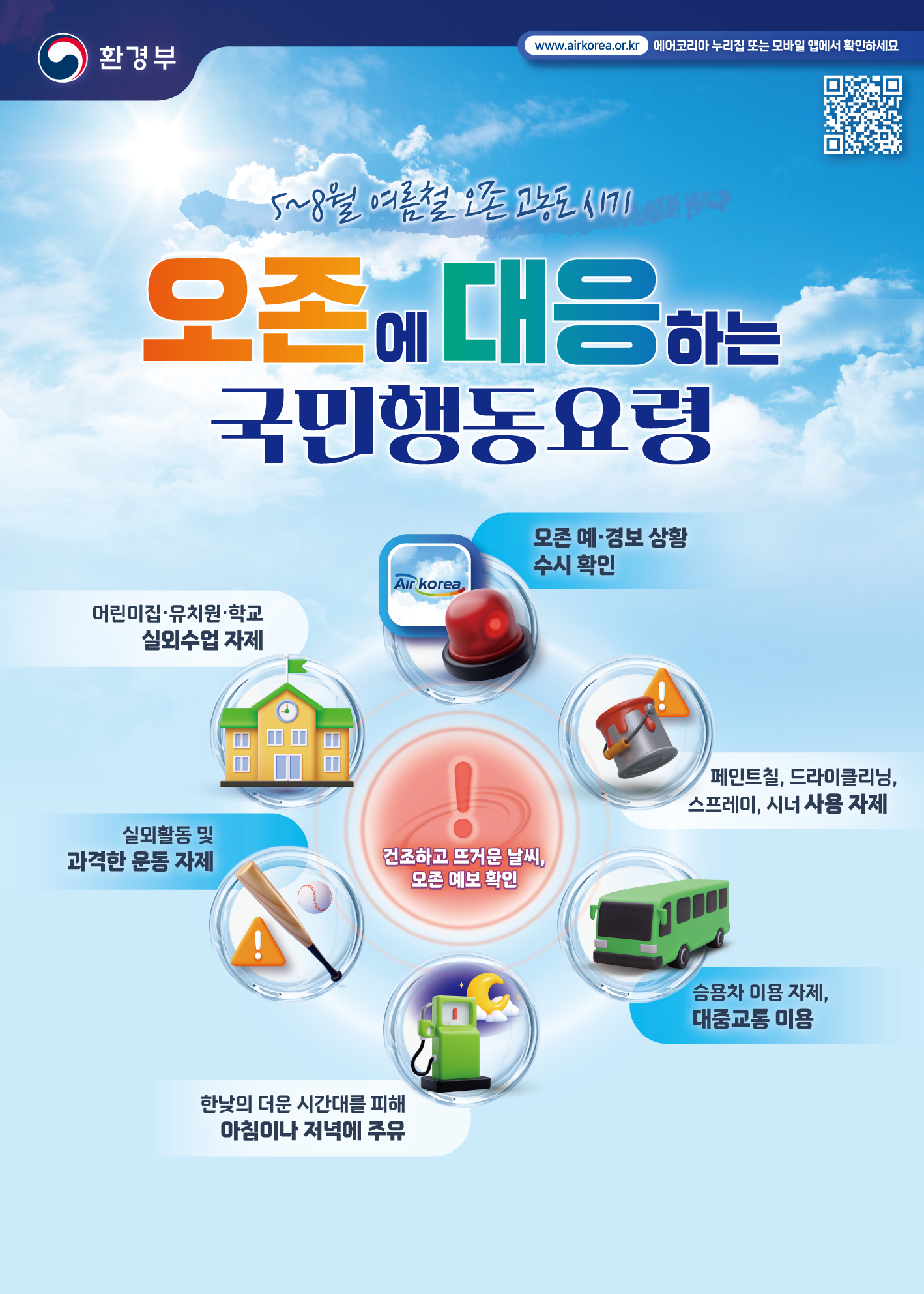 연수구가 고농도 오존 발생에 대응하기 위해 오는 10월까지 오존 예·경보제에 따른 오존 대응 상황실 운영과 함께 오존 발생 저감을 위한 특별대책을 시행한다